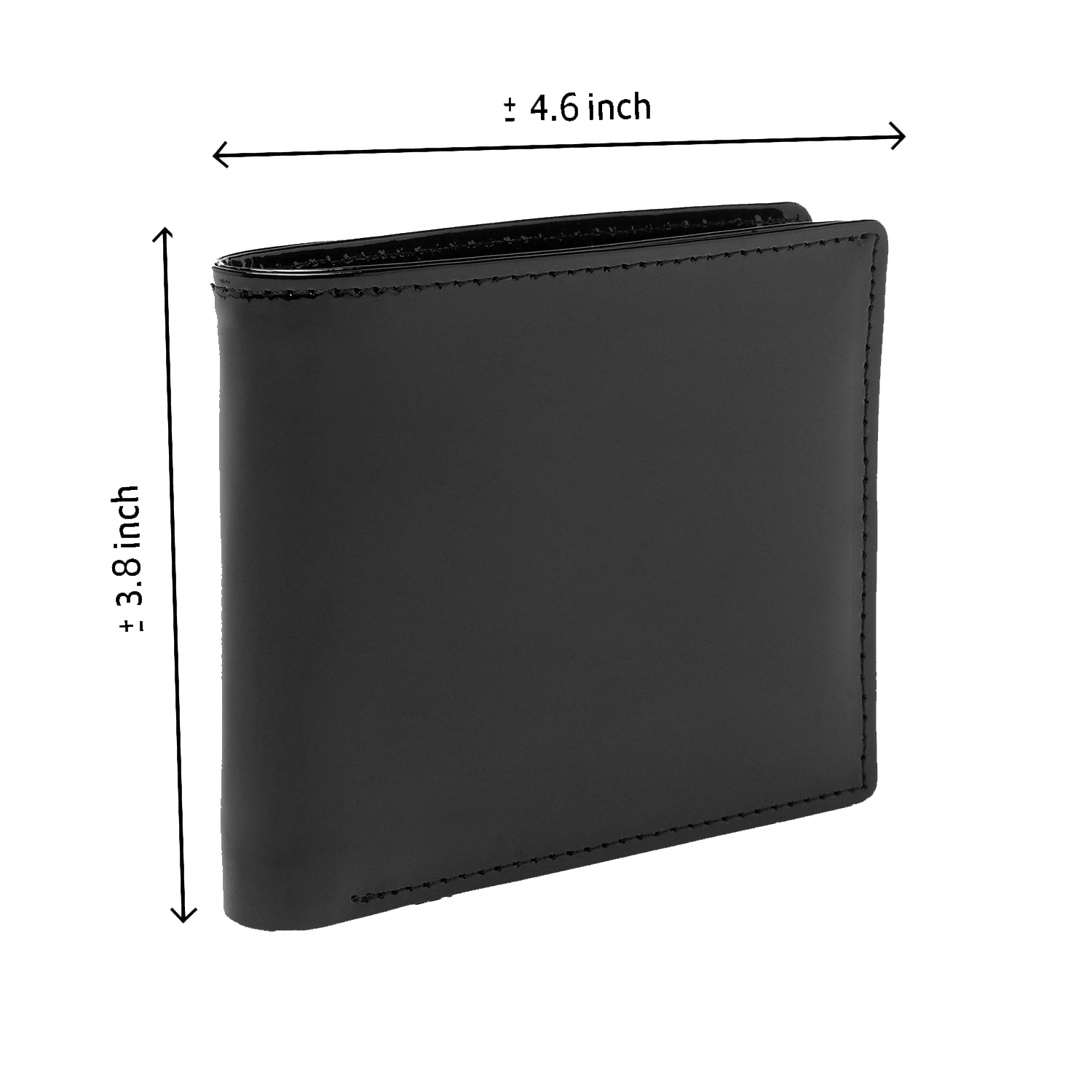 Polished Patent Mens Wallet